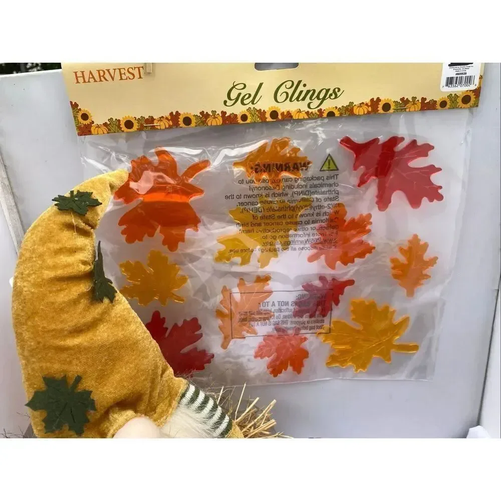 🍁 Fall Harvest Décor 3 Piece Bundle Gnome Plush LED, Be Thankful Truck & Leaf W